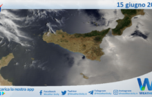 Meteo Sicilia: immagine satellitare Nasa di sabato 15 giugno 2024