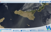 Meteo Sicilia: immagine satellitare Nasa di sabato 22 giugno 2024