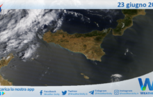 Meteo Sicilia: immagine satellitare Nasa di domenica 23 giugno 2024