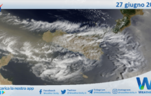 Meteo Sicilia: immagine satellitare Nasa di giovedì 27 giugno 2024