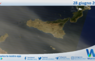 Meteo Sicilia: immagine satellitare Nasa di venerdì 28 giugno 2024