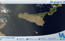 Meteo Sicilia: immagine satellitare Nasa di sabato 29 giugno 2024