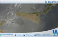 Meteo Sicilia: immagine satellitare Nasa di domenica 30 giugno 2024