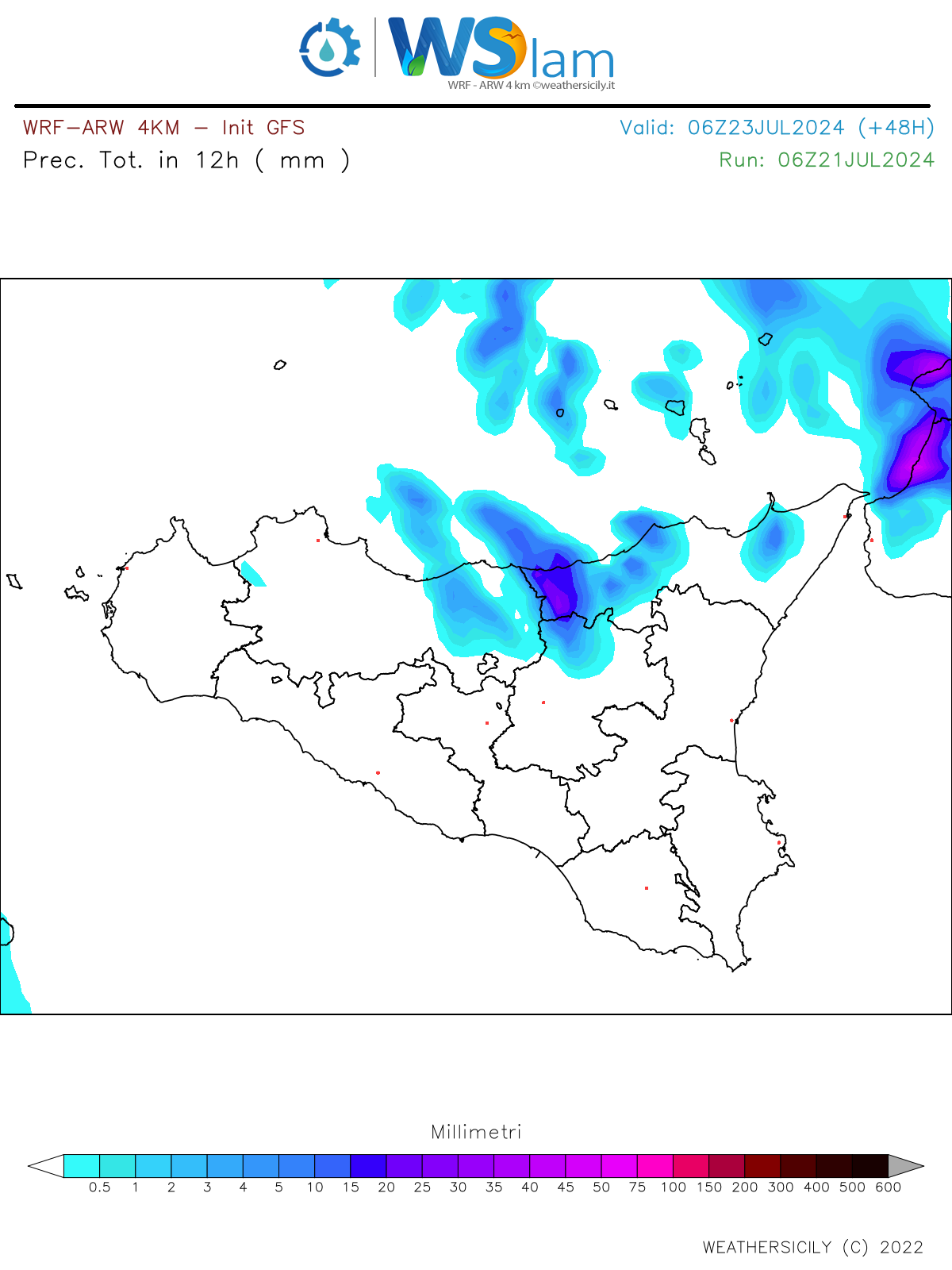 Meteo Sicilia: Fine del caldo! Da domani sera maestrale e qualche pioggia sparsa