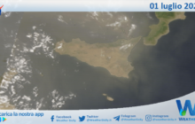 Meteo Sicilia: immagine satellitare Nasa di lunedì 01 luglio 2024