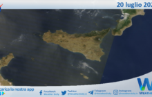 Meteo Sicilia: immagine satellitare Nasa di sabato 20 luglio 2024