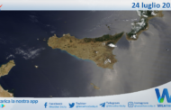 Meteo Sicilia: immagine satellitare Nasa di mercoledì 24 luglio 2024