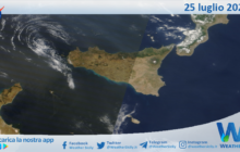 Meteo Sicilia: immagine satellitare Nasa di giovedì 25 luglio 2024