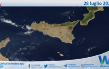 Meteo Sicilia: immagine satellitare Nasa di domenica 28 luglio 2024