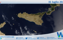 Meteo Sicilia: immagine satellitare Nasa di mercoledì 31 luglio 2024