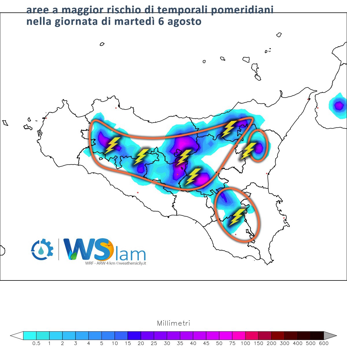 Meteo Sicilia: prosegue la fase calda sulla regione, ma attenzione ai temporali pomeridiani sull'entroterra!