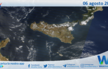 Meteo Sicilia: immagine satellitare Nasa di martedì 06 agosto 2024