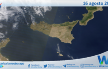 Meteo Sicilia: immagine satellitare Nasa di venerdì 16 agosto 2024