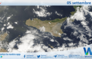 Meteo Sicilia: immagine satellitare Nasa di giovedì 05 settembre 2024