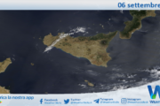 Meteo Sicilia: immagine satellitare Nasa di venerdì 06 settembre 2024