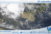 Meteo Sicilia: immagine satellitare Nasa di sabato 07 settembre 2024