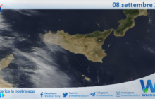 Meteo Sicilia: immagine satellitare Nasa di domenica 08 settembre 2024