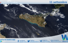 Meteo Sicilia: immagine satellitare Nasa di mercoledì 11 settembre 2024