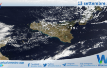 Meteo Sicilia: immagine satellitare Nasa di venerdì 13 settembre 2024