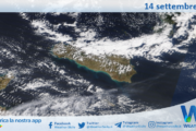 Meteo Sicilia: immagine satellitare Nasa di sabato 14 settembre 2024