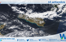 Meteo Sicilia: immagine satellitare Nasa di sabato 14 settembre 2024