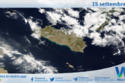 Meteo Sicilia: immagine satellitare Nasa di domenica 15 settembre 2024