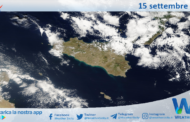 Meteo Sicilia: immagine satellitare Nasa di domenica 15 settembre 2024