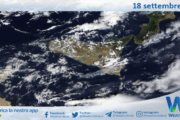 Meteo Sicilia: immagine satellitare Nasa di mercoledì 18 settembre 2024