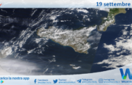 Meteo Sicilia: immagine satellitare Nasa di giovedì 19 settembre 2024