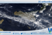 Meteo Sicilia: immagine satellitare Nasa di sabato 21 settembre 2024