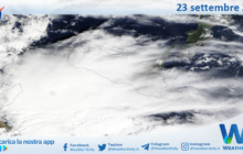 Meteo Sicilia: immagine satellitare Nasa di lunedì 23 settembre 2024