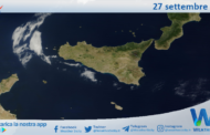 Meteo Sicilia: immagine satellitare Nasa di venerdì 27 settembre 2024