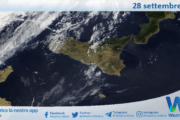 Meteo Sicilia: immagine satellitare Nasa di sabato 28 settembre 2024