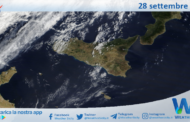 Meteo Sicilia: immagine satellitare Nasa di sabato 28 settembre 2024