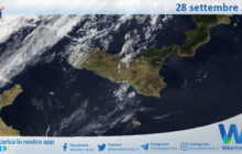 Meteo Sicilia: immagine satellitare Nasa di sabato 28 settembre 2024