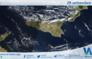 Meteo Sicilia: immagine satellitare Nasa di domenica 29 settembre 2024