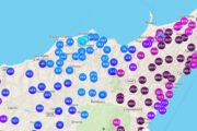 Meteo Messina e provincia: gli accumuli piovosi della provincia nel mese di ottobre