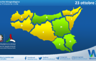 Meteo Sicilia: bollettino di allerta meteo per domani, mercoledì 23 ottobre 2024