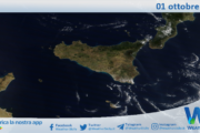 Meteo Sicilia: immagine satellitare Nasa di martedì 01 ottobre 2024