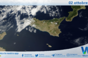 Meteo Sicilia: immagine satellitare Nasa di mercoledì 02 ottobre 2024