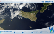 Meteo Sicilia: immagine satellitare Nasa di mercoledì 02 ottobre 2024