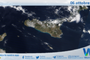 Meteo Sicilia: immagine satellitare Nasa di domenica 06 ottobre 2024