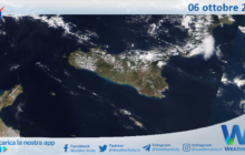 Meteo Sicilia: immagine satellitare Nasa di domenica 06 ottobre 2024