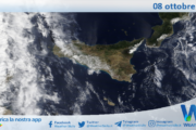 Meteo Sicilia: immagine satellitare Nasa di martedì 08 ottobre 2024