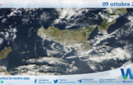 Meteo Sicilia: immagine satellitare Nasa di mercoledì 09 ottobre 2024