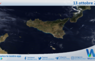 Meteo Sicilia: immagine satellitare Nasa di domenica 13 ottobre 2024