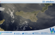 Meteo Sicilia: immagine satellitare Nasa di martedì 15 ottobre 2024