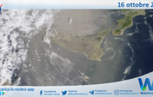 Meteo Sicilia: immagine satellitare Nasa di mercoledì 16 ottobre 2024