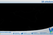 Meteo Sicilia: immagine satellitare Nasa di venerdì 18 ottobre 2024