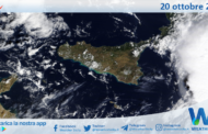 Meteo Sicilia: immagine satellitare Nasa di domenica 20 ottobre 2024